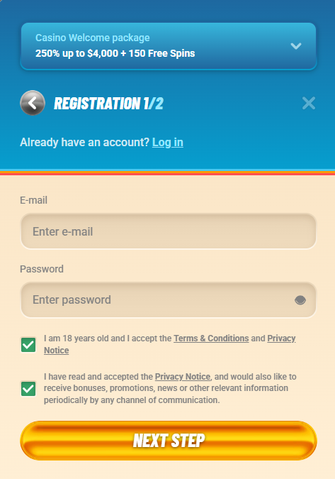 vegasino-registration